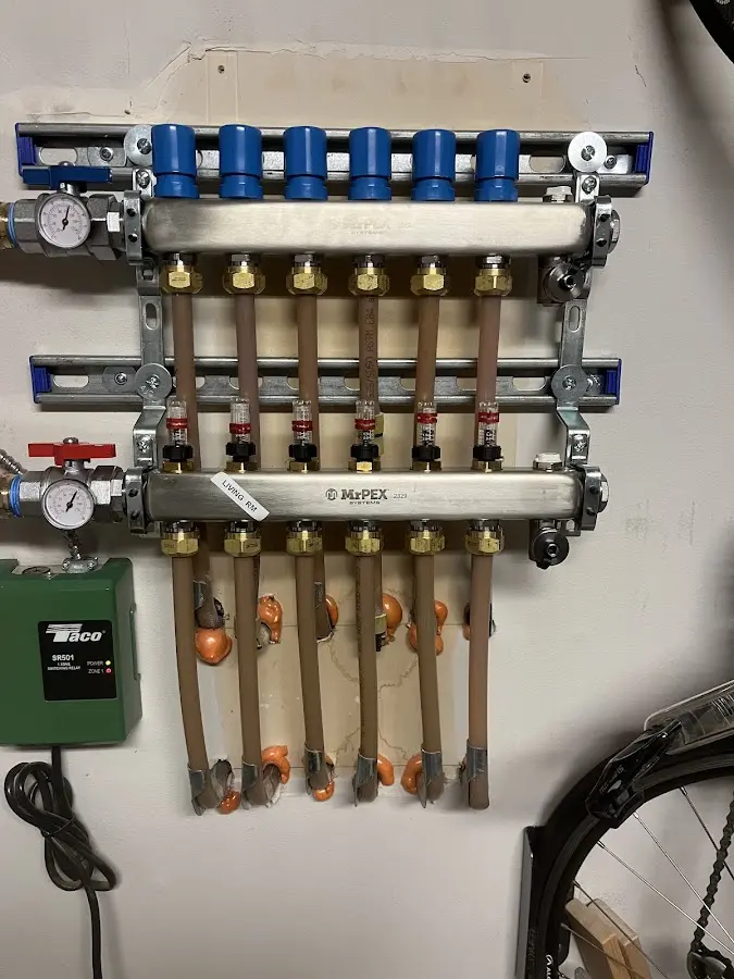 Plumber performing Leak Detection at a residential property in David City